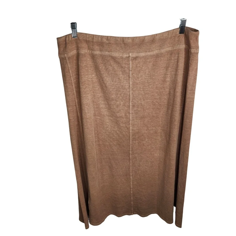 Poetry Maxi Skirt Womens Size 18‎ Knit A-Line Hemp Cotton Garment Dyed Pink Clay - Picture 5 of 14